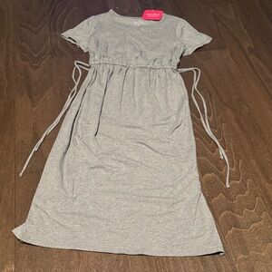 Isabel Maternity by Ingrid & Isabel Light Gray Dress- Size XS